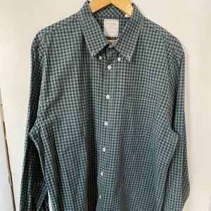 Billy Reid Green Plaid Shirt